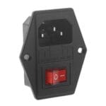 Interruptor AC con lámpara y porta fusibles 15A / 250V