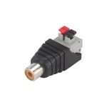 Conector RCA Hembra con Bornera de resorte