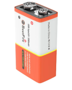 Bateria 9V 1350mAh recargable Tipo C + Cable