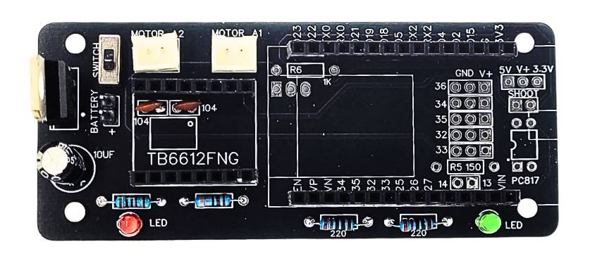 NOV021-1 PCB Minisumo ESP32 Devkit 30P - Imagen 1