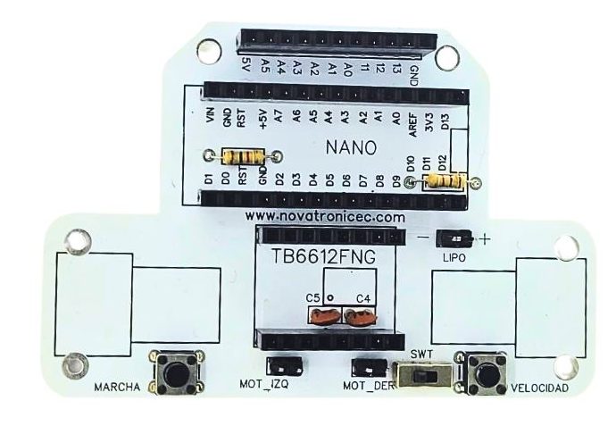 NOV025 PCB Seguidor de Linea Simple - Imagen 1